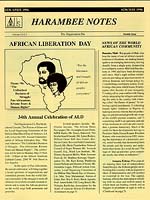 Harambee Notes - April and May 1996; Volume 2.4 - 2.5