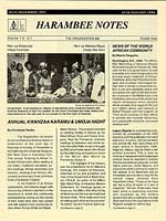 Harambee Notes - Dec 1995, Jan 1995; Volume 1.3 - 2.1